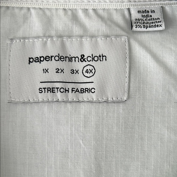 Paper Denim & Cloth Mint Green Casual Button Down Short Sleeve Casual 4X EUC - Picture 3 of 8